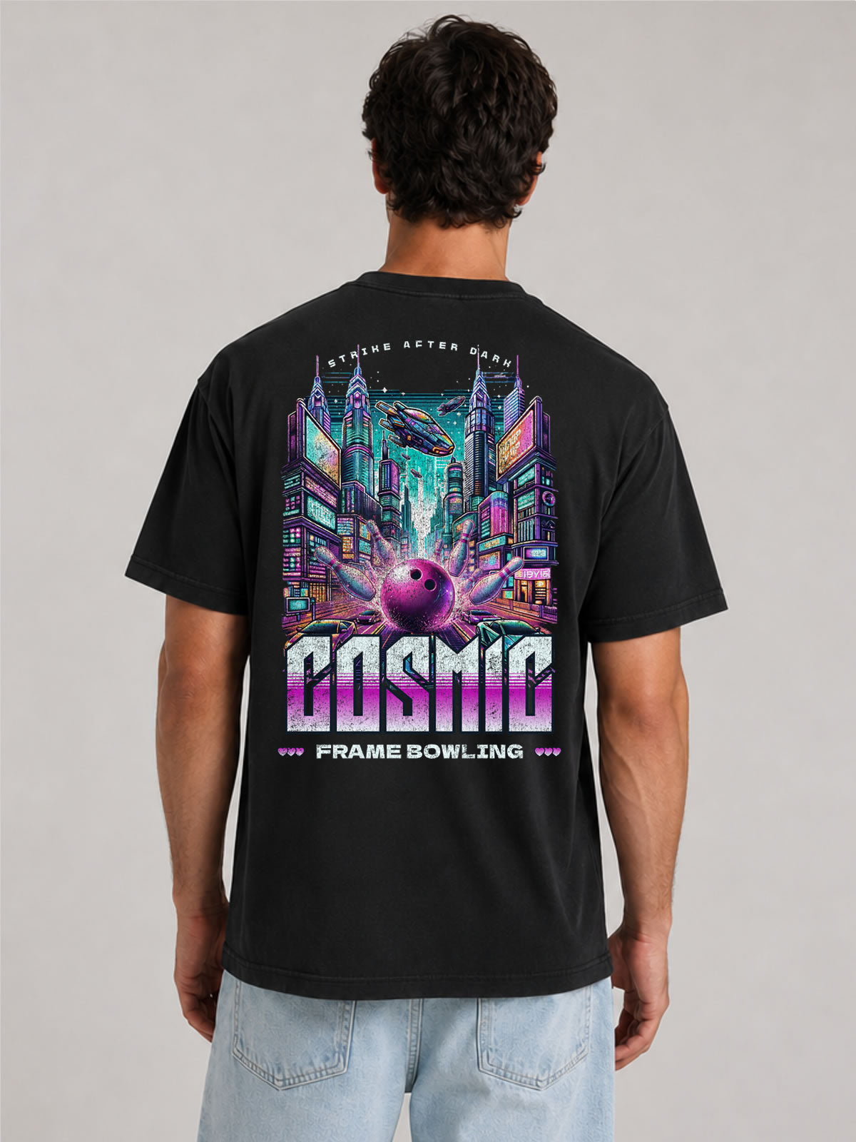 Cosmic City Bowling Graphic Tee