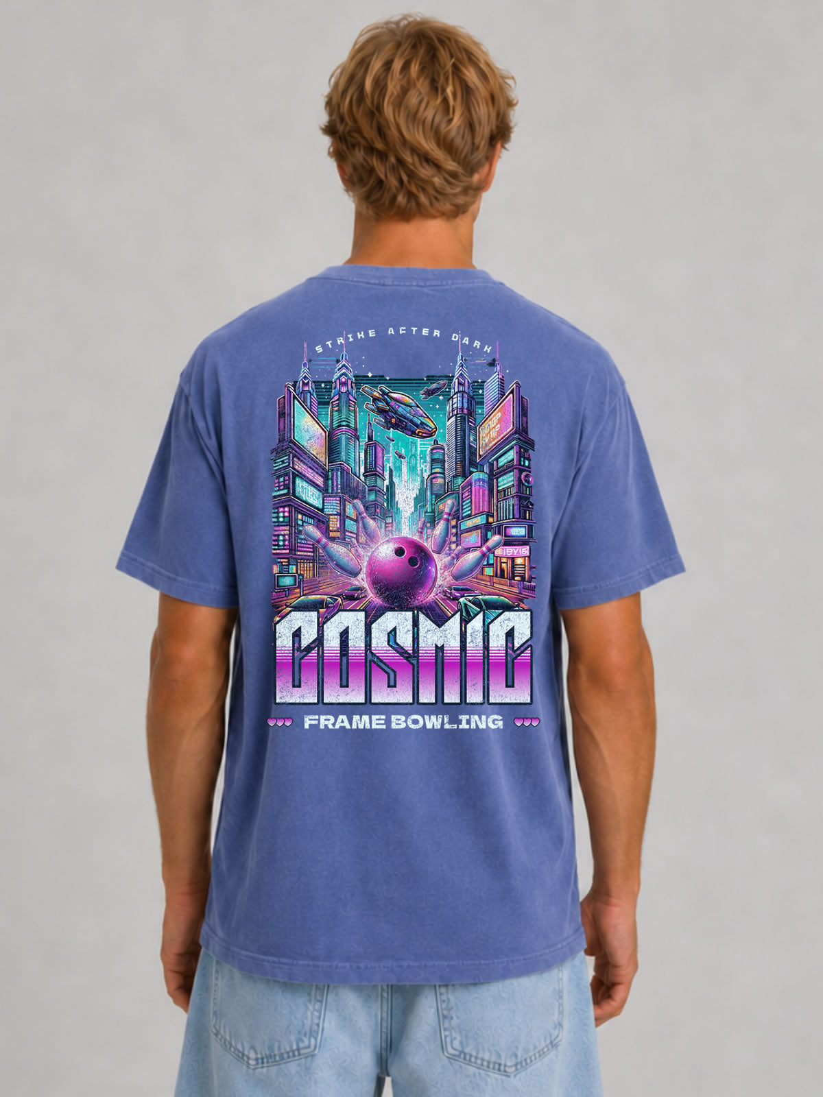 Cosmic City Bowling Graphic Tee