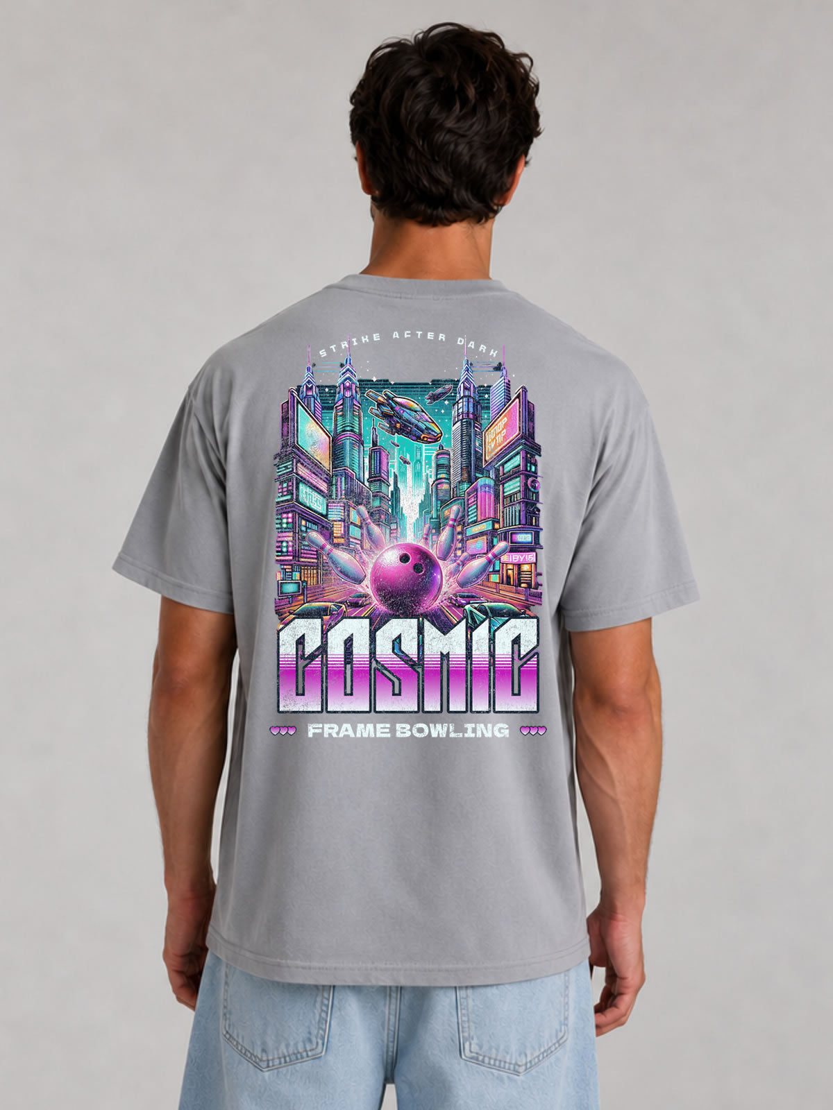 Cosmic City Bowling Graphic Tee