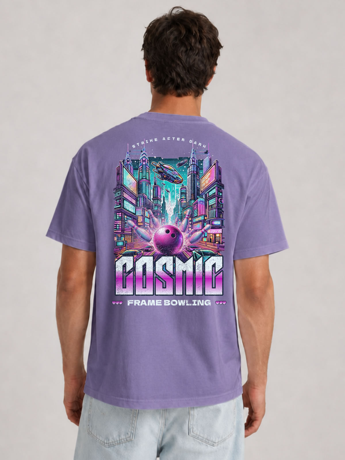 Cosmic City Bowling Graphic Tee