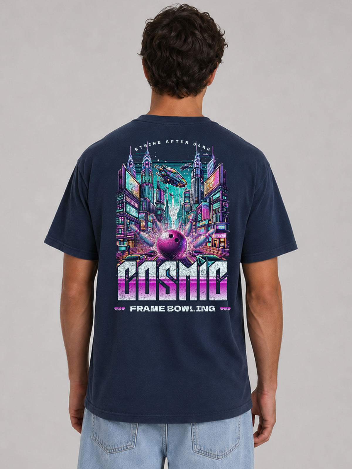 Cosmic City Bowling Graphic Tee