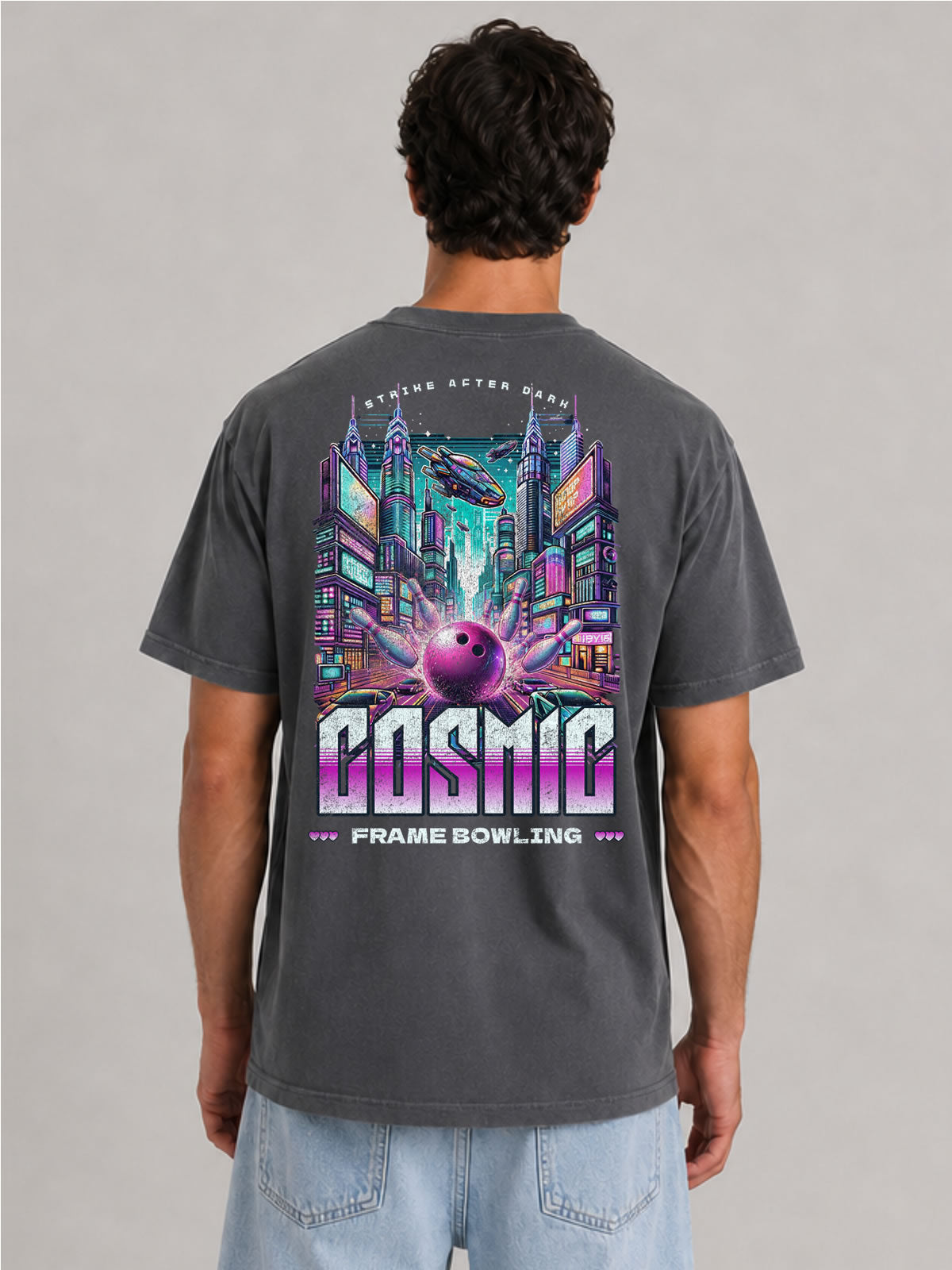 Cosmic City Bowling Graphic Tee