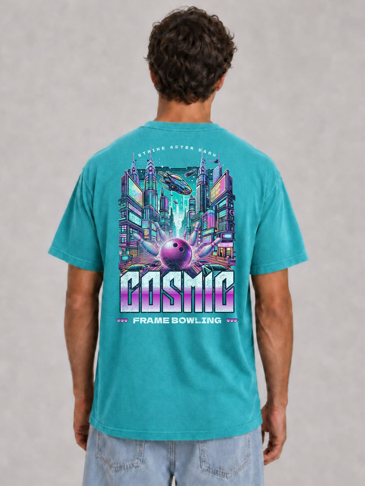 Cosmic City Bowling Graphic Tee
