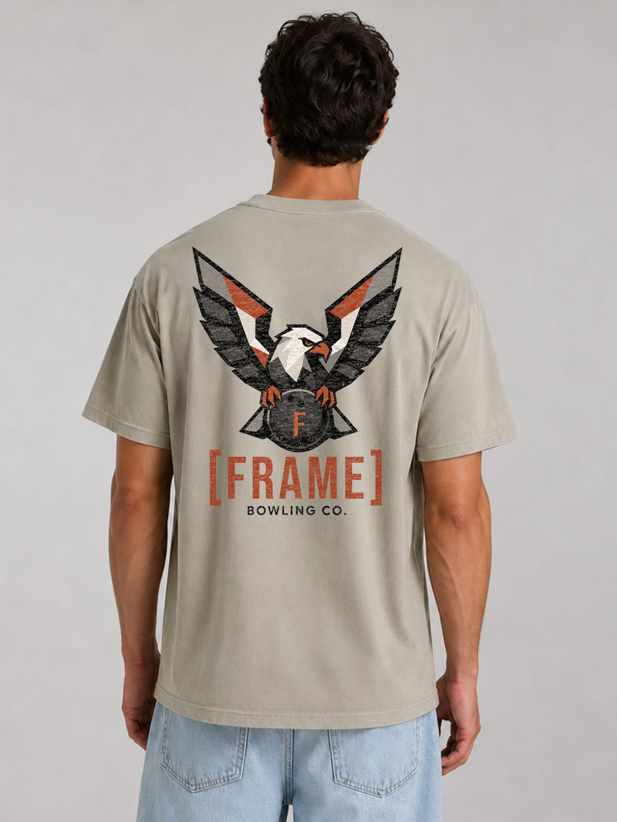 [FRAME] Eagle Mascot Tee — Back Graphic