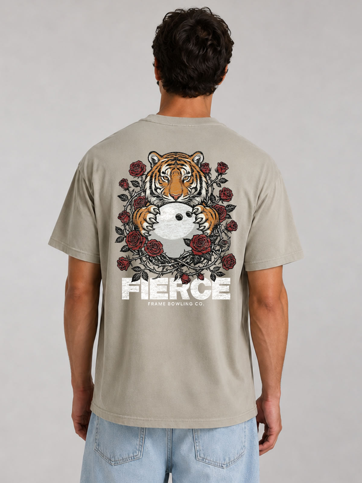 Fierce Tiger Bowling Graphic Tee