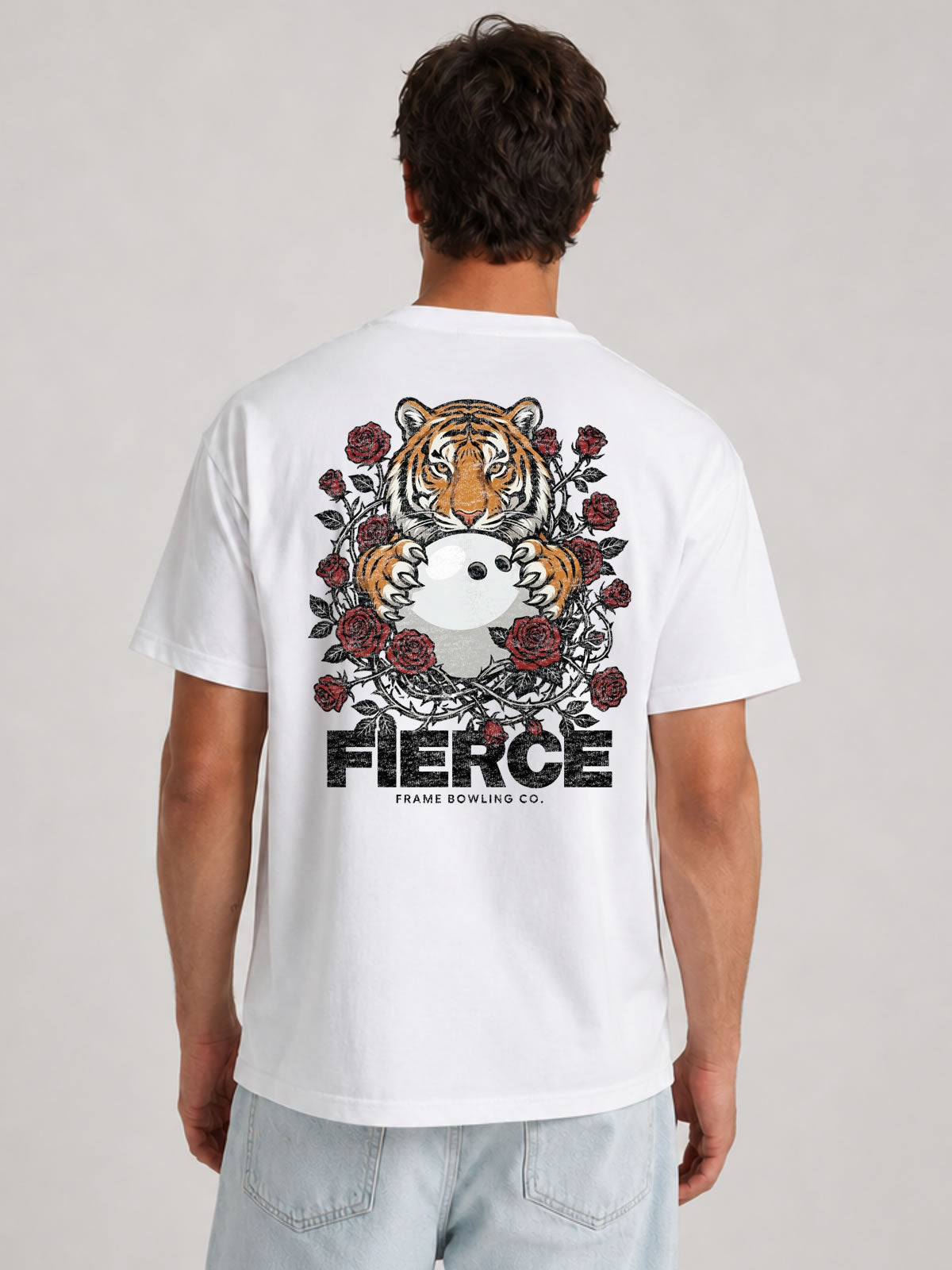 Fierce Tiger Bowling Graphic Tee
