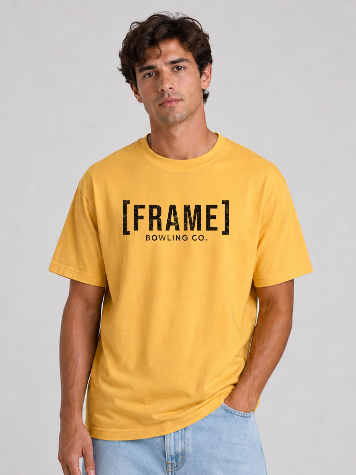 [FRAME] Front Logo Tee - Black Ink