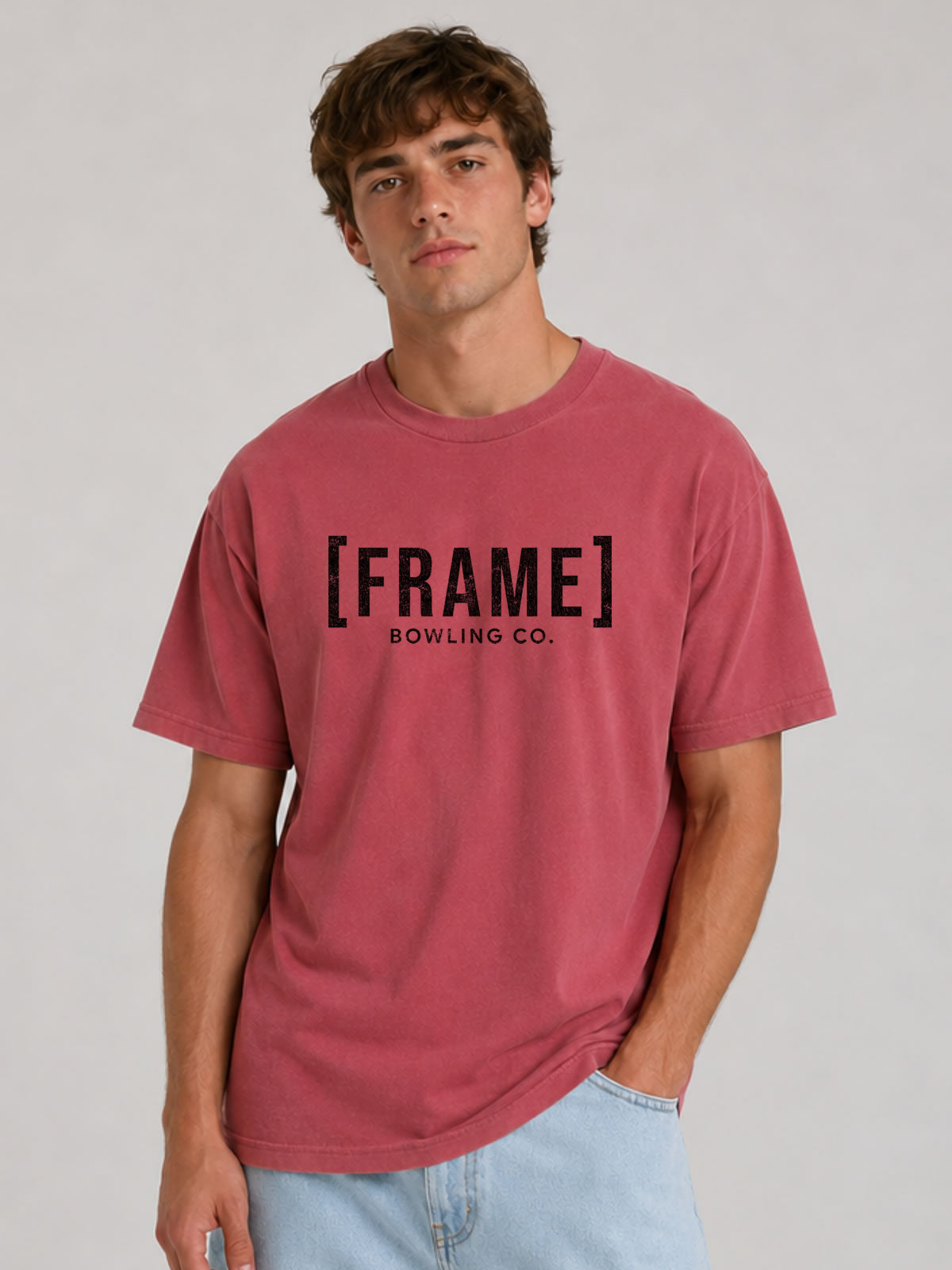 [FRAME] Front Logo Tee - Black Ink