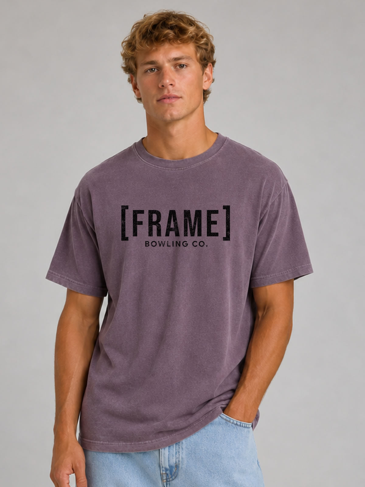 [FRAME] Front Logo Tee - Black Ink
