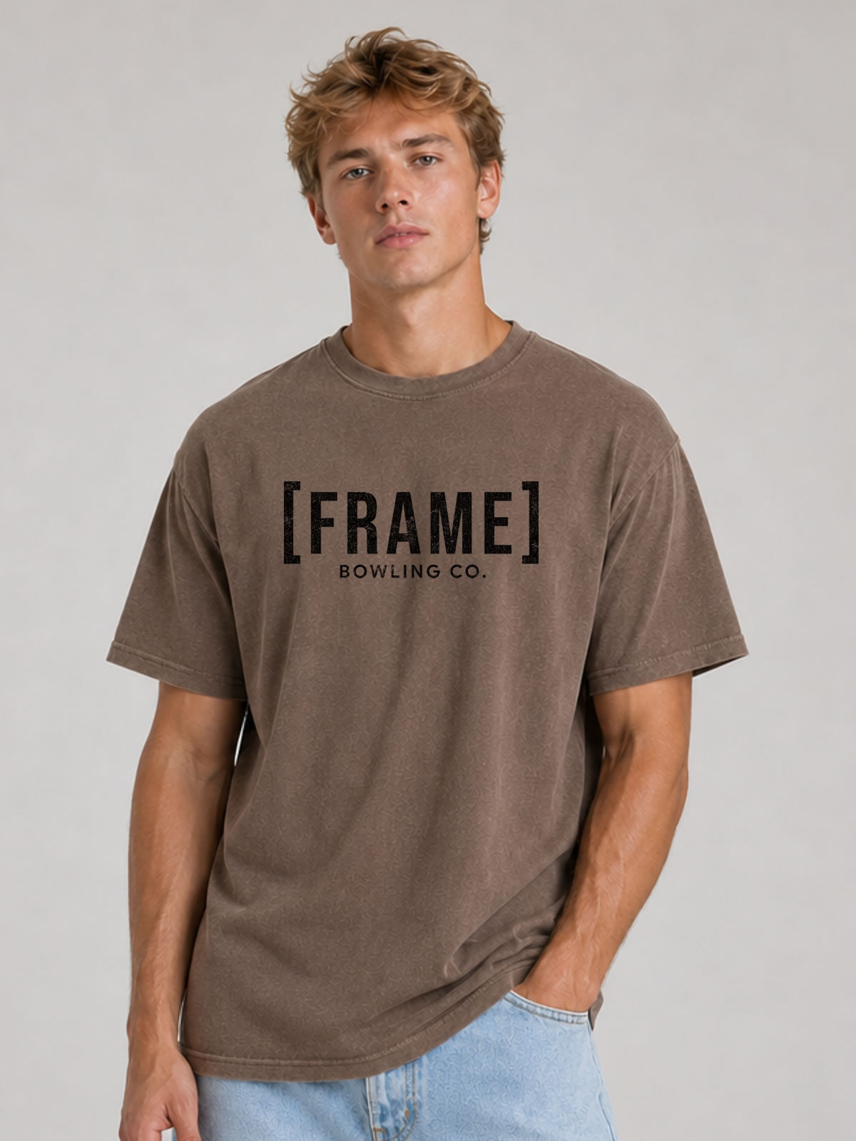 [FRAME] Front Logo Tee - Black Ink