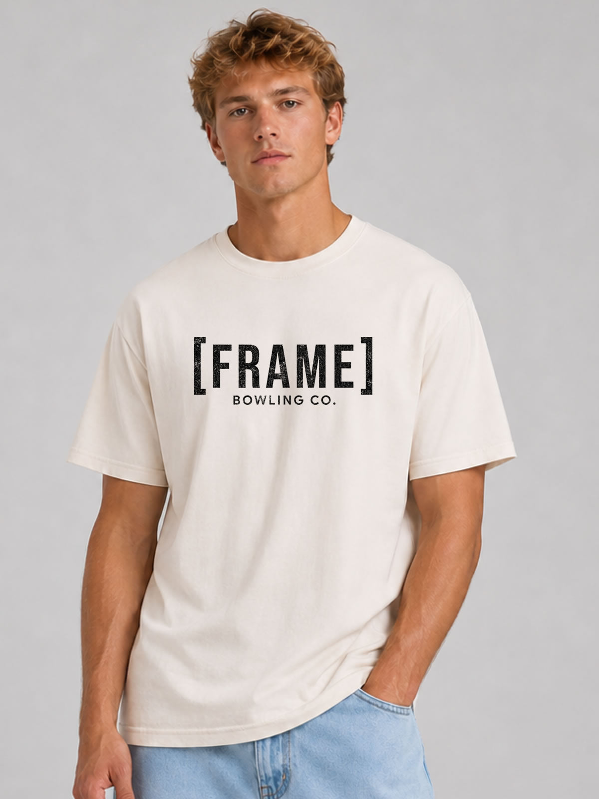 [FRAME] Front Logo Tee - Black Ink
