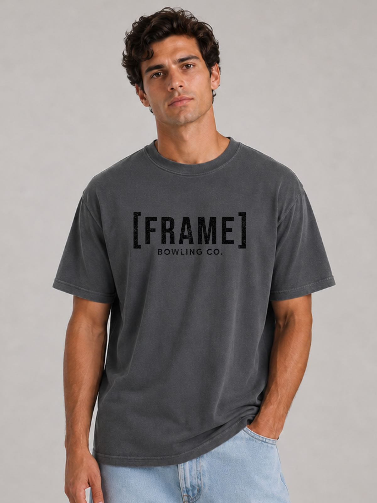 [FRAME] Front Logo Tee - Black Ink