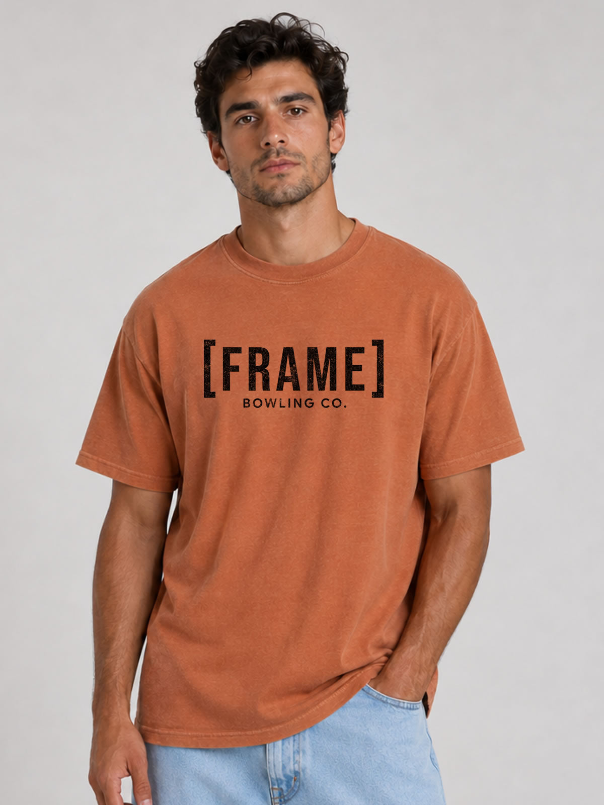 [FRAME] Front Logo Tee - Black Ink