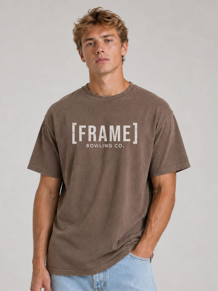 [FRAME] Front Logo Tee - White Ink