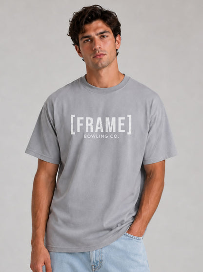 [FRAME] Front Logo Tee - White Ink