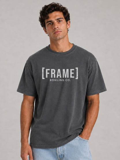 [FRAME] Front Logo Tee - White Ink