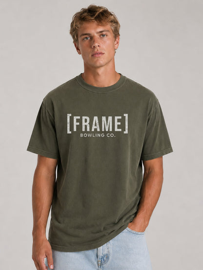 [FRAME] Front Logo Tee - White Ink