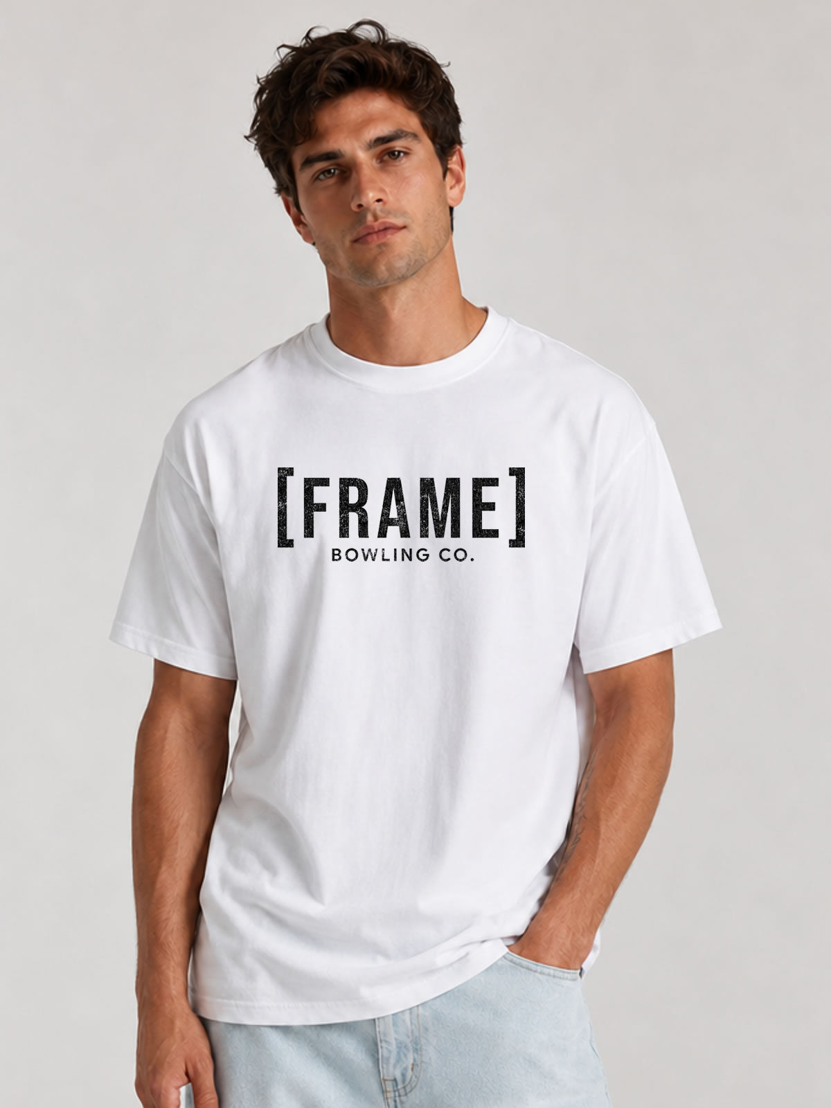 [FRAME] Front Logo Tee - Black Ink