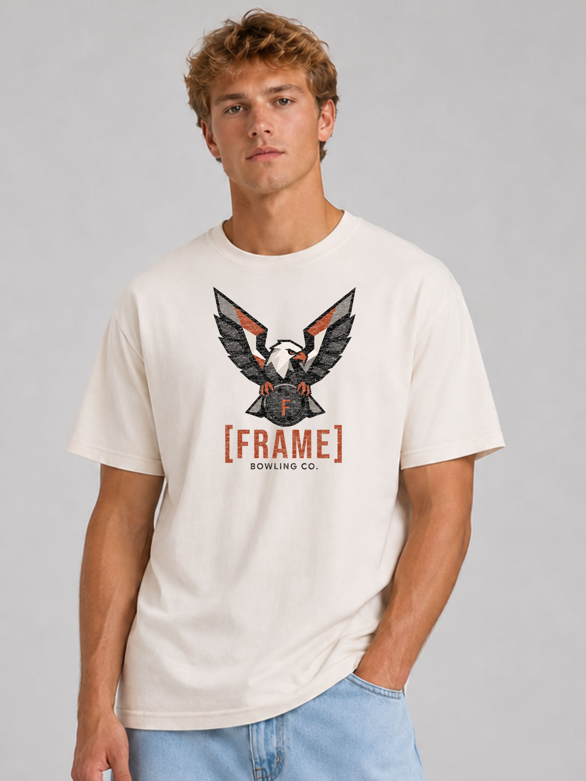 [FRAME] Eagle Mascot Tee | Front Graphic