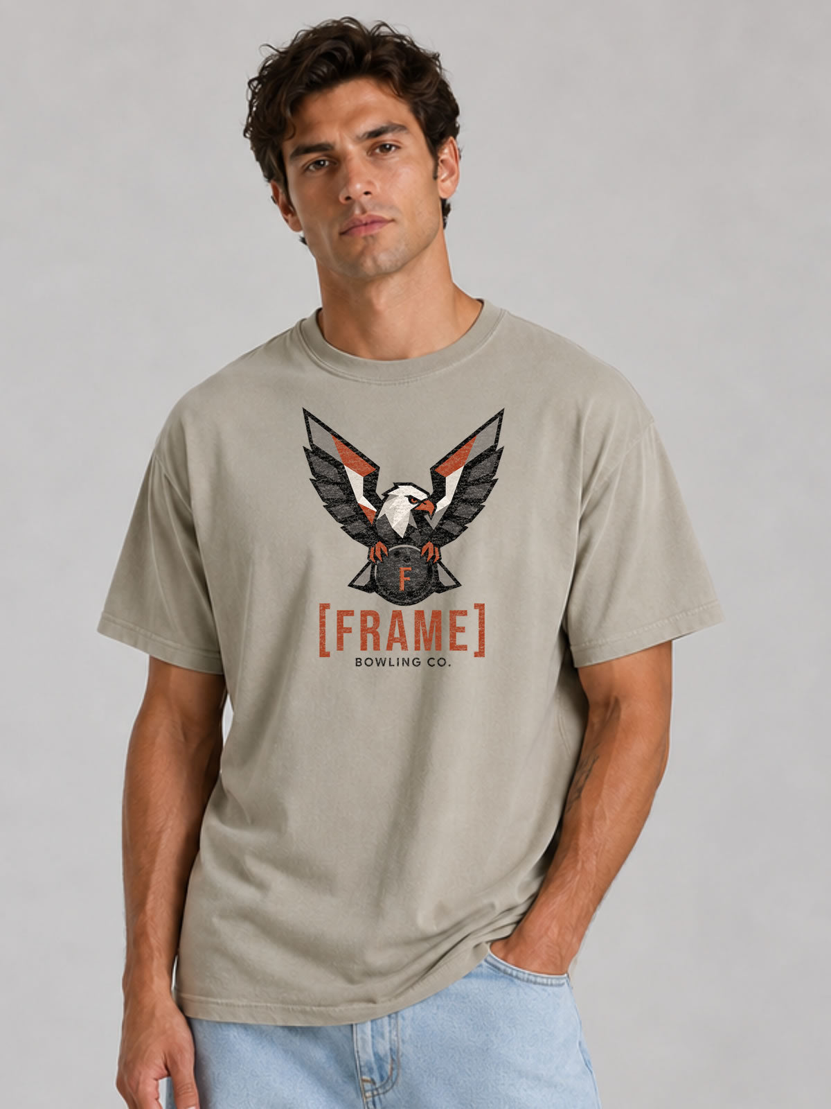 [FRAME] Eagle Mascot Tee | Front Graphic
