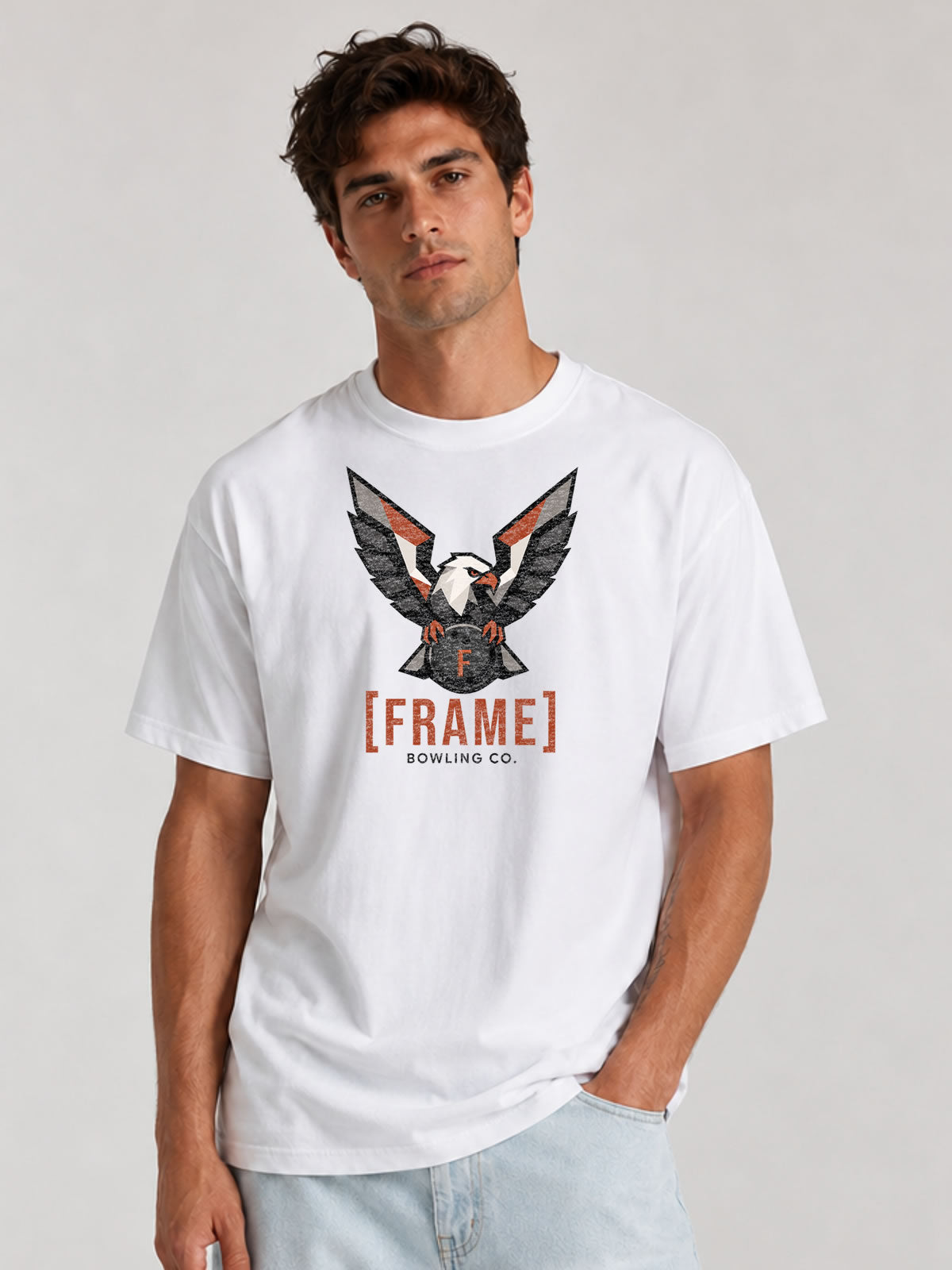 [FRAME] Eagle Mascot Tee | Front Graphic