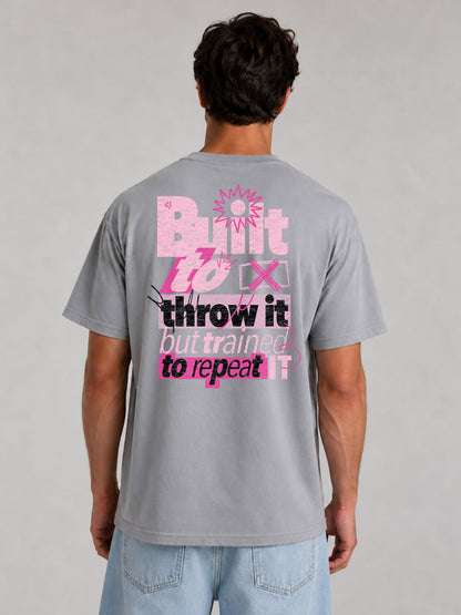 Built to Throw It Graffiti Tee - Pink & Magenta