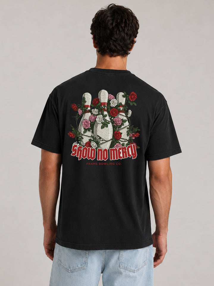Show No Mercy Graphic Bowling Pin Tee