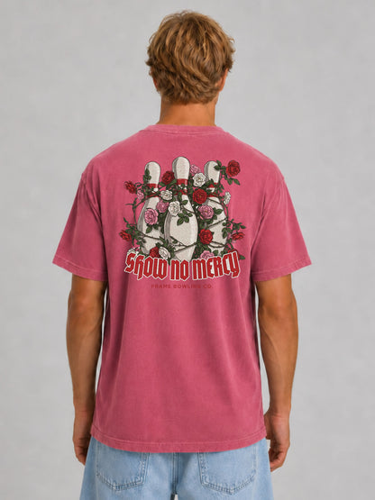 Show No Mercy Graphic Bowling Pin Tee