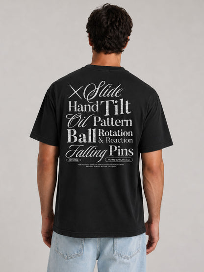 Lane Language Statement Tee — White Ink