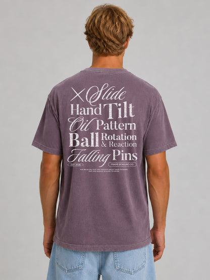 Lane Language Statement Tee — White Ink