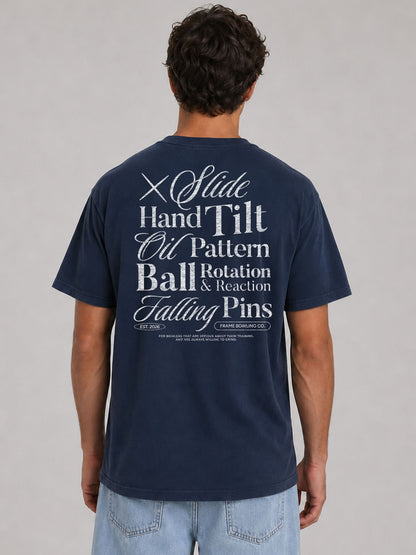 Lane Language Statement Tee — White Ink