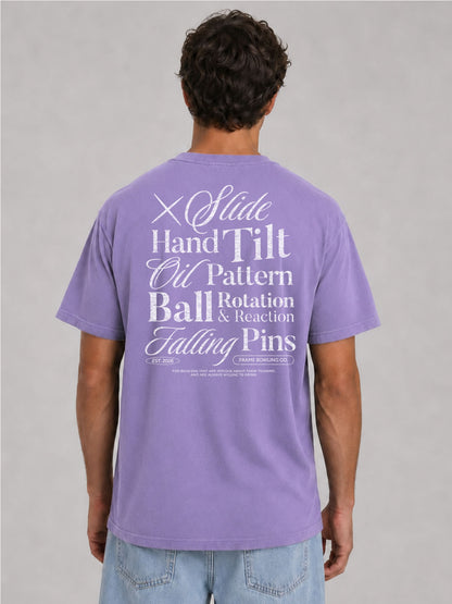 Lane Language Statement Tee — White Ink