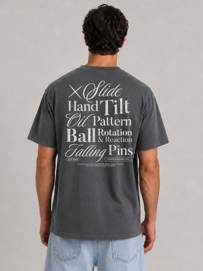 Lane Language Statement Tee — White Ink